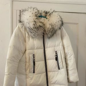 Winter white coat